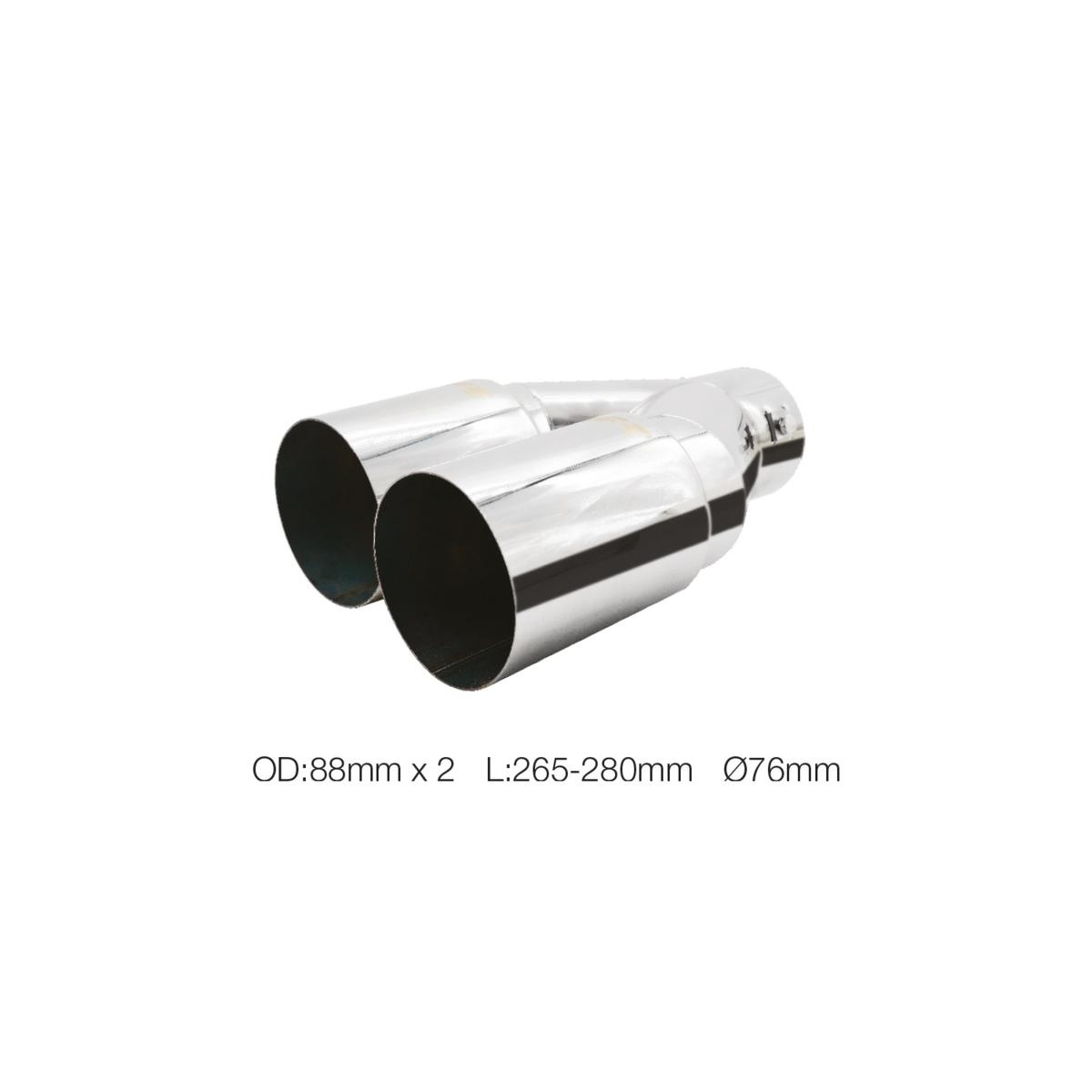 Simoni Racing TRX/38 Terminale Ovale in inox - DTM - Fissaggio con bulloni